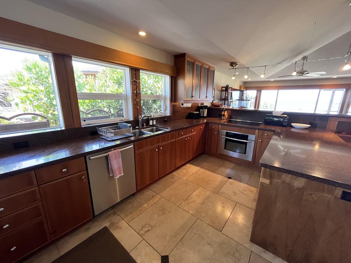 Kitchen View of Three Tables Beach
